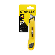 Stanley 0-10-088, Cutter cu lama retractabila, interlock, cu stocare de pana la 10 lame, 150mm + o lama trapezoidala 19x62mm