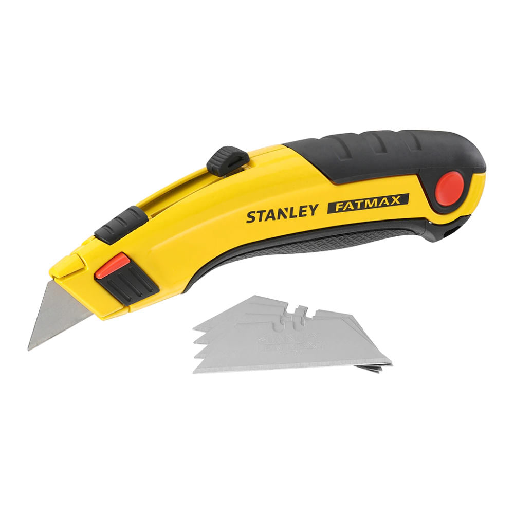 Stanley 0-10-778, Cutter cu lama retractabila FatMax, 180mm + 5 lame trapezoidale 19mm