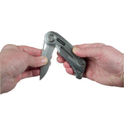 Stanley 0-10-813, Cutit uilitar sport Quickslide, lama cu zimti + slider cu lama de zinc, 120mm