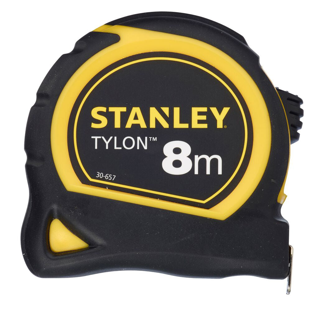 Stanley 0-30-657, ruleta Tylon 8m, tru-zero, protectie din cauciuc, anti-alunecare, 8m x 25mm, blister