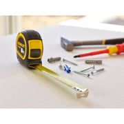 Stanley 0-30-657, ruleta Tylon 8m, tru-zero, protectie din cauciuc, anti-alunecare, 8m x 25mm, blister