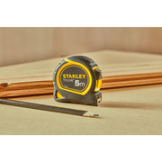 Stanley 0-30-697, ruleta Tylon 5m, tru-zero, protectie din cauciuc, anti-alunecare, 5m x 19mm, blister