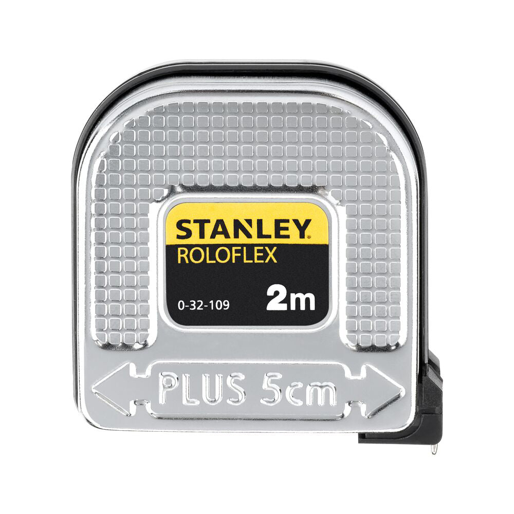 Stanley 0-32-109, ruleta roloflex 2m, sistem de banda Push Pull, 2m x 16mm, blister