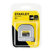 Stanley 0-32-109, ruleta roloflex 2m, sistem de banda Push Pull, 2m x 16mm, blister