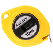 Stanley 0-34-102, ruleta inchisa cu banda de otel 10m, carlig pliabil, lama protejata, manivela pentru mulinare, 10m x 10mm, blister