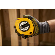 Stanley 0-34-105, ruleta inchisa cu banda de otel 20m, carlig pliabil, lama protejata, manivela pentru mulinare, 20m x 10mm, blister