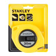 Stanley 0-34-108, ruleta inchisa cu banda de otel 30m, carlig pliabil, lama protejata, manivela pentru mulinare, 30m x 10mm, blister
