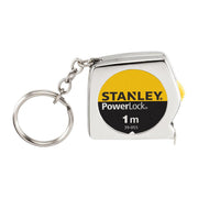 Stanley 0-39-055, ruleta tip breloc PowerLock 1m, sistem de blocare si retragere automata a benzii, 1m x 6.35mm, blister