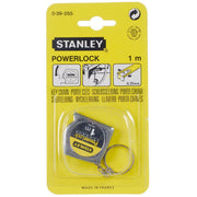 Stanley 0-39-055, ruleta tip breloc PowerLock 1m, sistem de blocare si retragere automata a benzii, 1m x 6.35mm, blister