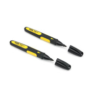 Cumpara acum Set 2 markere negre Fatmax, permanente cu varf subtire, Stanley de la Mesterul Minune