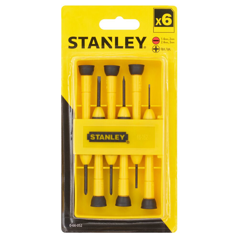 Stanley 0-66-052, Set 6 surubelnite de precizie cu varf drept si PH