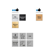 Freza pentru contur, 2 caneluri, Datron 0068036, 6.0x13.0x6.0mm