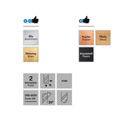 Freza de adancime si raza, 2 caneluri, Datron 0068080, R 1.0, 8.0x9.0x8.0mm