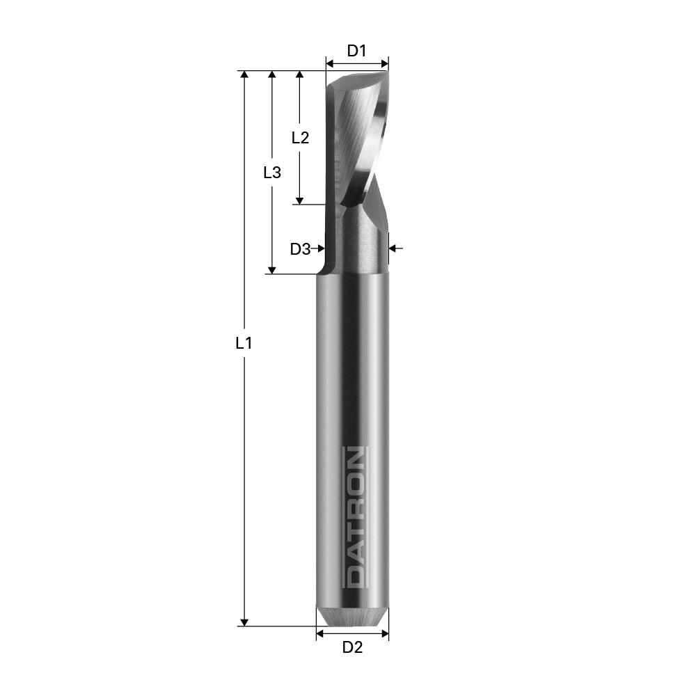 Freza speciala, echilibrata, cu 1 canelura, Datron 0068090Y, 10.0x40x10.0mm