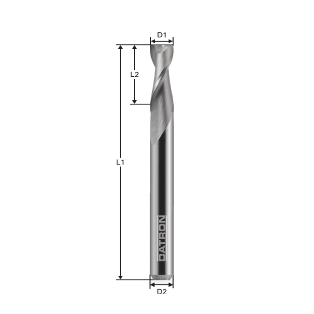Freza cu 2 caneluri, Datron 0068100L, 10.0x32.0x10.0mm