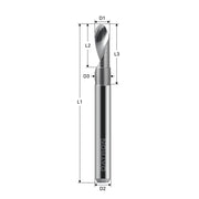 Cumpara acum Freza cu 1 canelura, Datron 1.5x6.0mm, Datron DG2 0068191S de la Mesterul Minune