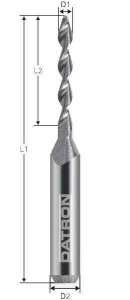 Burghiu de carbura, Datron 0068233L, 3.3x6.0mm