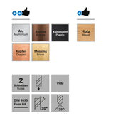 Burghiu de carbura, Datron 0068233L, 3.3x6.0mm