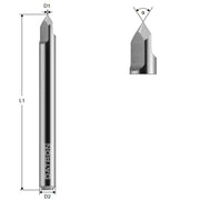 Freza echilibrata pentru gravura, Datron 0068282G, 30 grade, 0.10x6.0mm