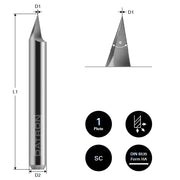 Cumpara acum Freza pentru gravura, Datron 120 grade, 0.10x6.0mm, Datron DG2 0068287 de la Mesterul Minune