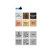 Freza cu varf rotund, 2 caneluri, Datron 00684015, R 0.75, 1.5x3.0x3.0mm