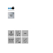 Freza cu varf rotund, Datron 0068403, 2 caneluri, 3.0x6.0mm