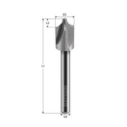 Cumpara acum Freza cu raza externa, 4 caneluri, Datron R 3.0, 4.0x3.0x6.0mm, Datron de la Mesterul Minune