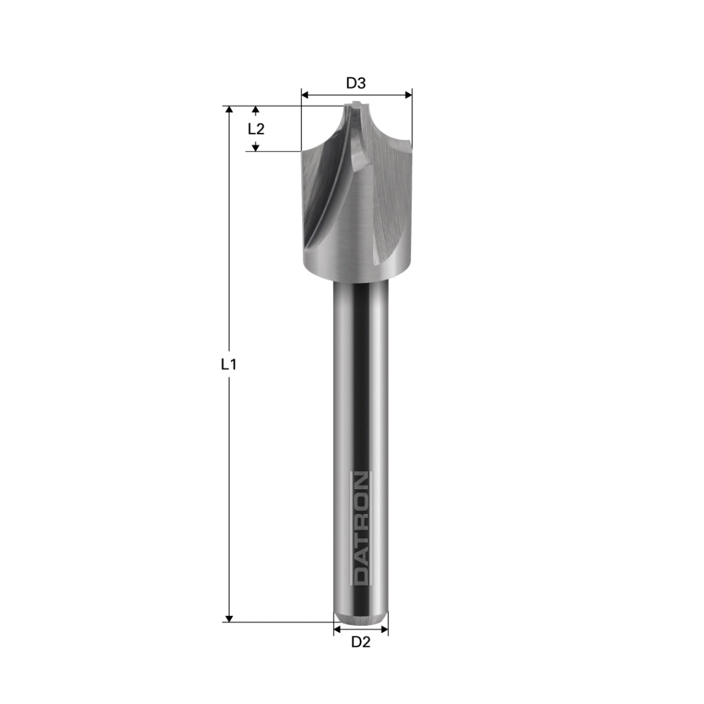 Cumpara acum Freza cu raza externa, 4 caneluri, Datron R 3.5, 4.0x3.5x6.0mm, Datron de la Mesterul Minune