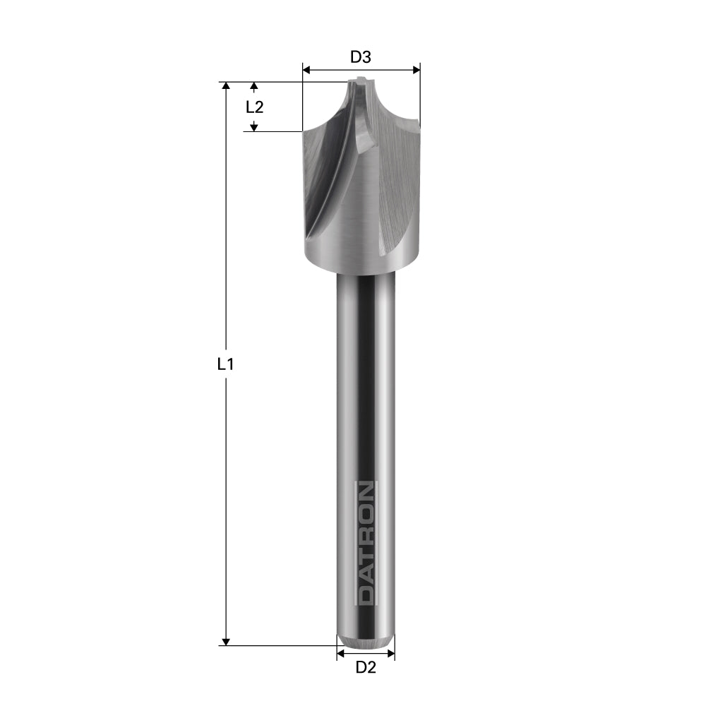 Cumpara acum Freza cu raza externa, 4 caneluri, Datron R 5.0, 3.0x5.0x6.0mm, Datron de la Mesterul Minune