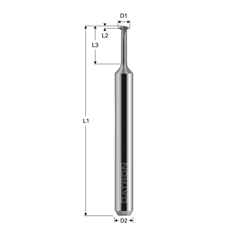 Freza pentru filetare 4 caneluri, Datron 0068451L, 4.0x0.5x6.0mm