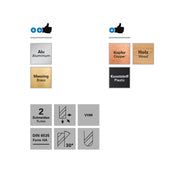 Freza de adancime si raza, 2 caneluri, Datron 0068460F, R 1.0, 6.0x7.0x6.0mm