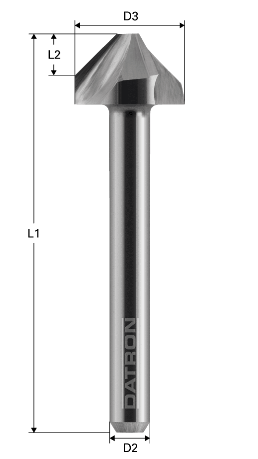 Freza cu 3 caneluri, Datron 0068485E, 4.0x5.0x6.0mm