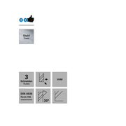 Freza cu 3 caneluri pentru otel, Datron 0068551,  1.75x3.0mm