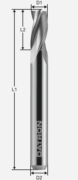 Freza cu 3 caneluri, Datron 00685610, 1.0x6.0mm