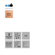 Freza cu 3 caneluri, Datron 00685620, 2.0x4.2x6.0mm