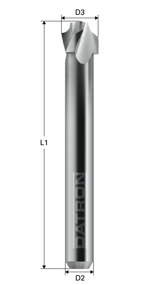 Freza cu 3 caneluri, Datron 00685812, 4.0x4.0x6.0mm