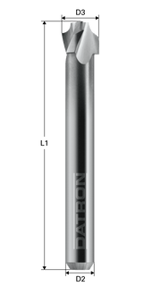 Freza cu 3 caneluri, Datron 00685810, 4.0x3.0x6.0mm