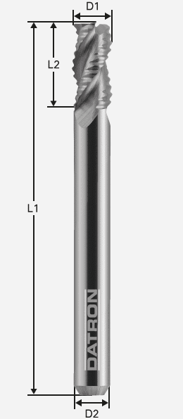 Freza cu 3 caneluri, Datron 00685908, 8.0x16.0x8.0mm