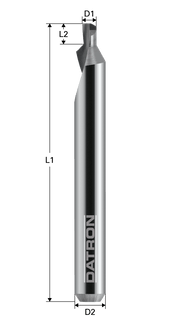 Freza cu 1 canelura, Datron 0068773F, 3.0x2.5x6.0mm