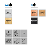 Freza etajata frontala, Datron 0068812G, 12.0x5.0x6.0mm