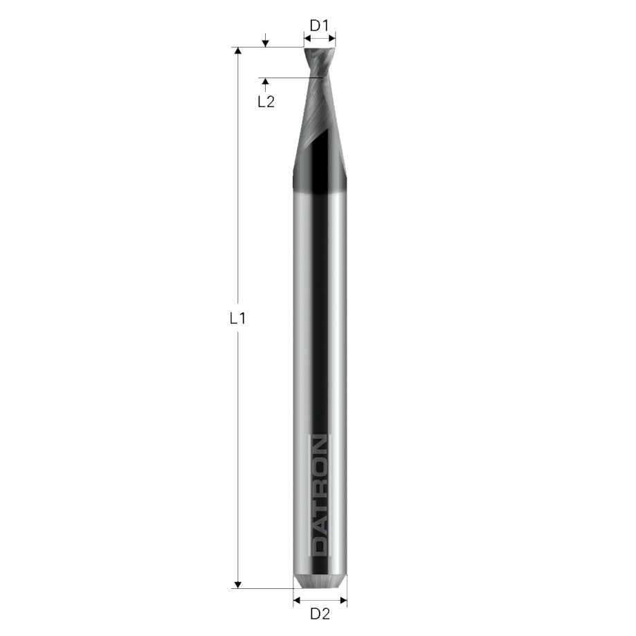 Cumpara acum Freza pt. otel, X.CEED, 2 caneluri, Datron 1.0x1.2x3.0mm, Datron DG2 de la Mesterul Minune