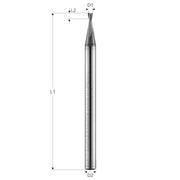 Cumpara acum Freza pt. otel, X.CEED, 2 caneluri, Datron 1.3x1.2x3.0mm, Datron DG2 de la Mesterul Minune