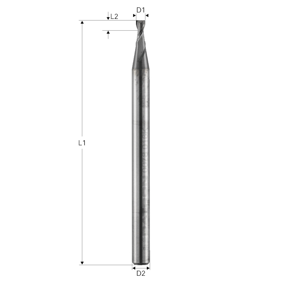 Freza pt. otel, X.CEED, 2 caneluri, Datron 0078016K, 1.6x3.2x3.0mm