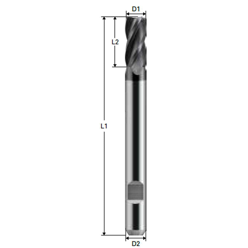 Cumpara acum Freza cu 4 caneluri, Datron 5.0x6.0mm, Datron DG2 0078405A de la Mesterul Minune