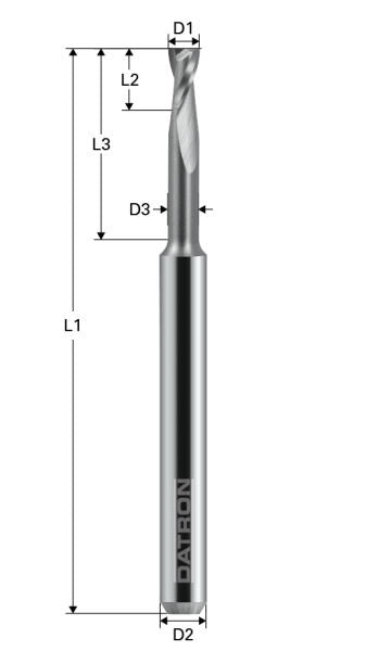 Freza de adancime, Toric Cut, 2 caneluri, Datron 0078810, 10.0x10.0x10.0mm