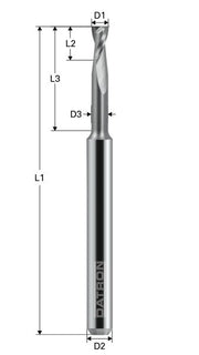 Freza de adancime, Toric Cut, 2 caneluri, Datron 0078812, 12.0x10.0x12.0mm