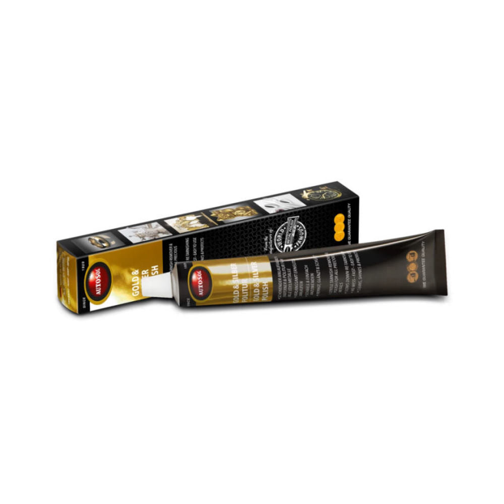 Autosol Gold And Silver Polish, Pasta de polisat pentru aur, argint si alte metale pretioase, 75ml