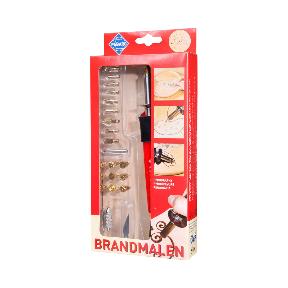 Cumpara acum Set pentru pirogravura, 30W, 220V, include 20 de varfuri, Pebaro 0261 de la Mesterul Minune