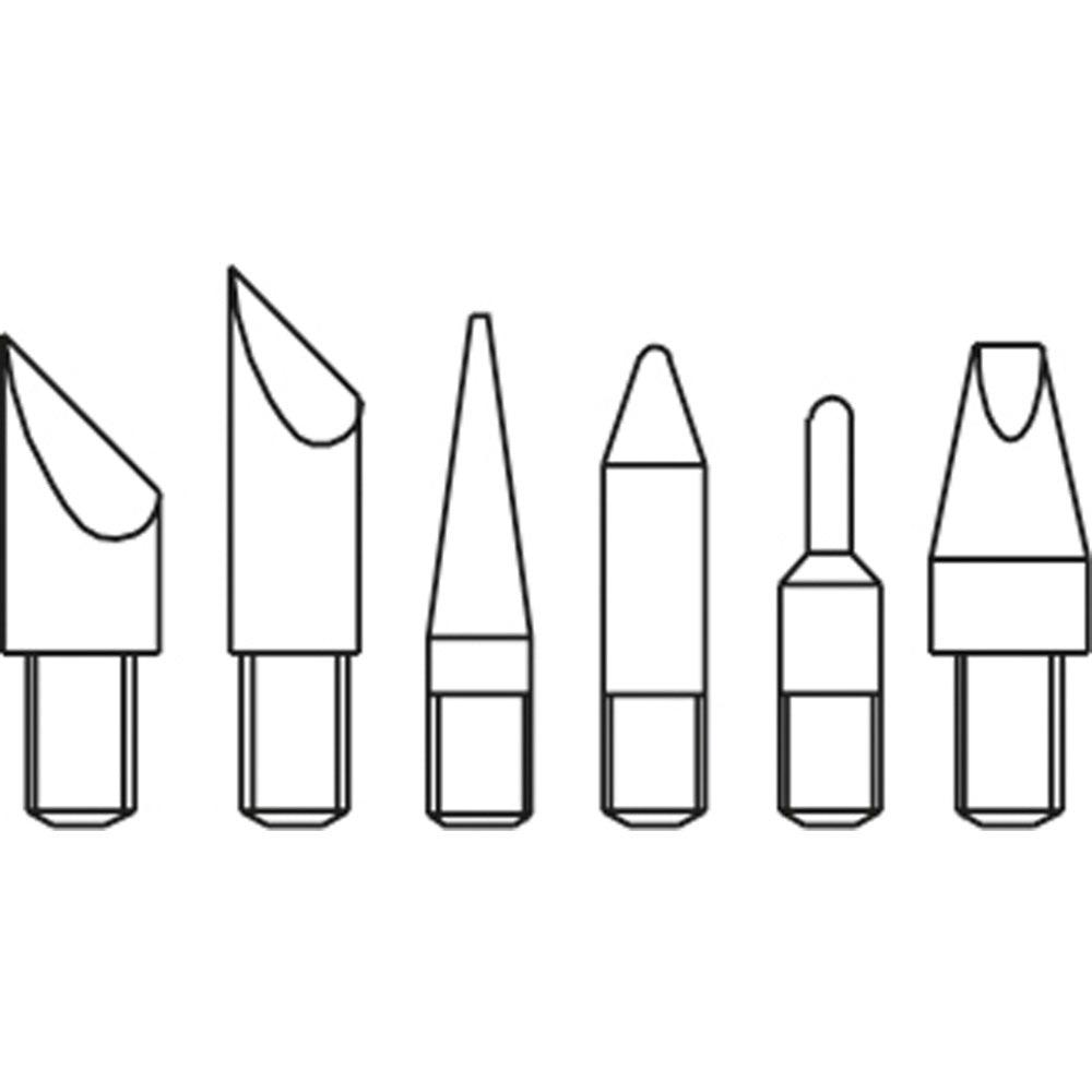 Set de 6 varfuri pictogravura, forme diferite