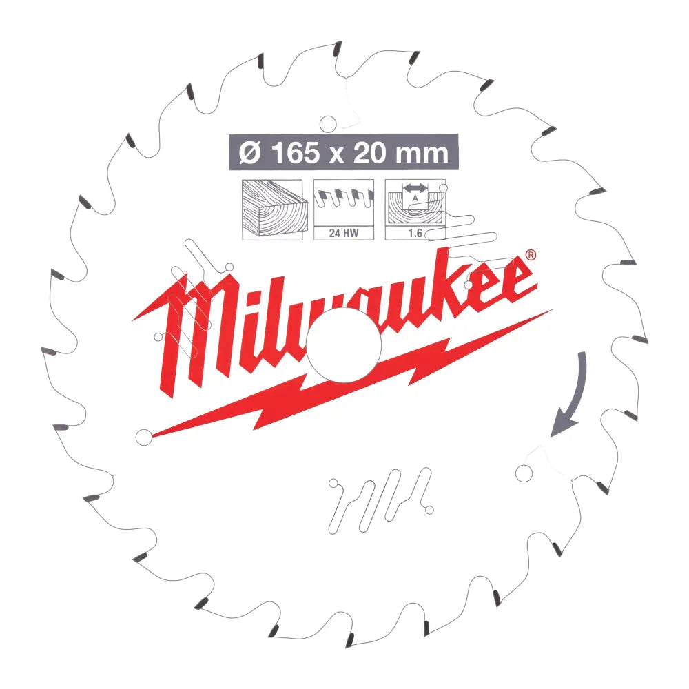 Cumpara Milwaukee 4932471931 PANZA CIRCULAR CSB P W 165x20x1.6x24 ATB de la Mesterul Minune